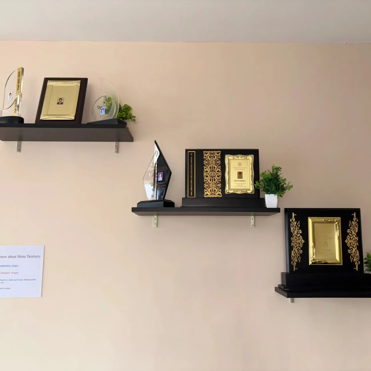 Dr.kirthi varshini awards display