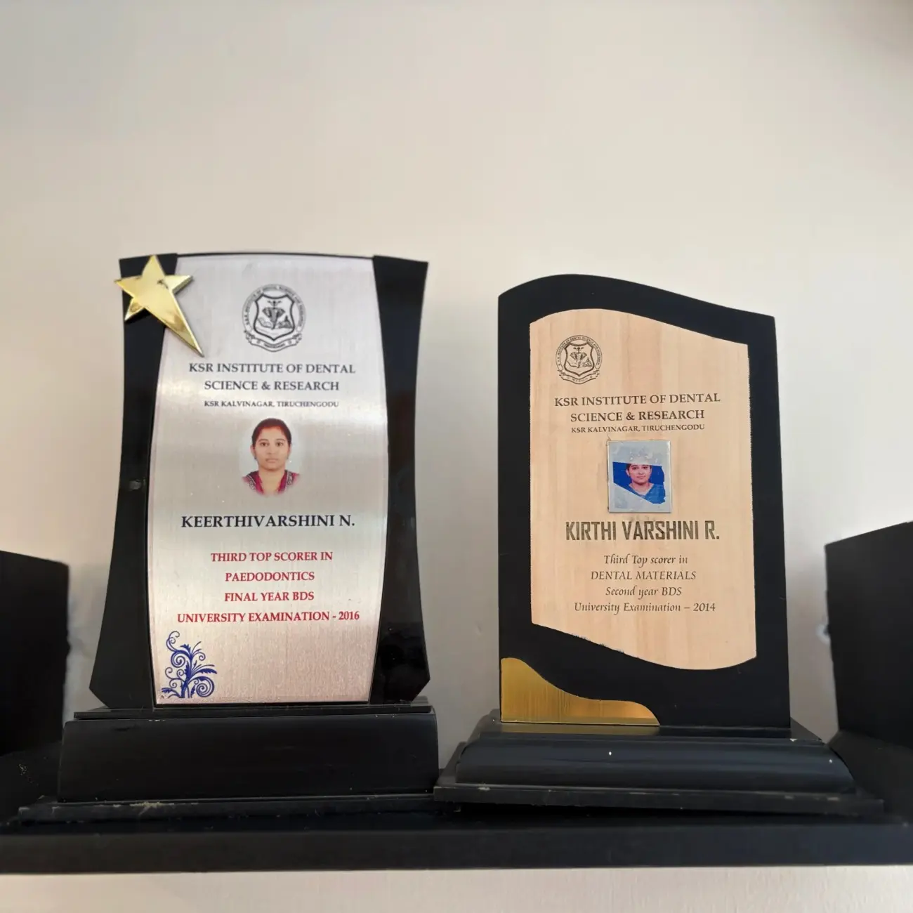 kirthi varshini dental certificate