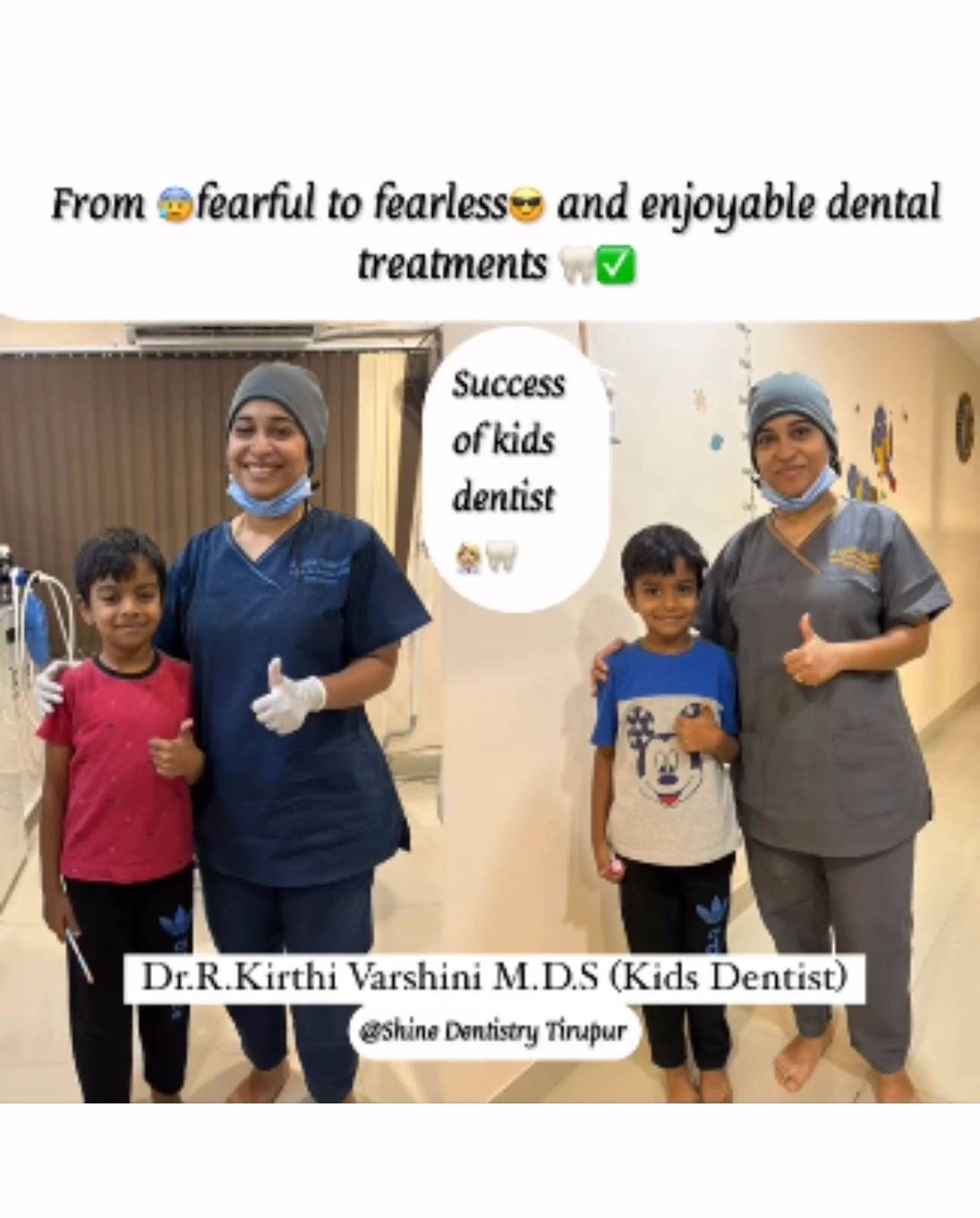 Shine dentistry- Painless dental treatemnt for kids in Tiruppur